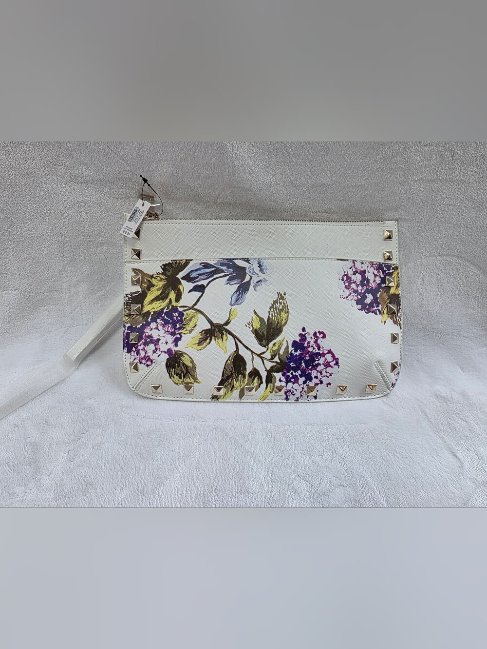 White House Black Market Floral Studded Wristlet Clutch/Purse - Picture 1 of 4